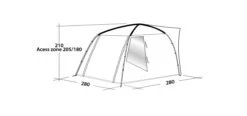 Easy Camp Fairfields Drive Away Awning (2022) -Cheap Cook N Camp Store 120375 Fairfields DrawingPerspective2