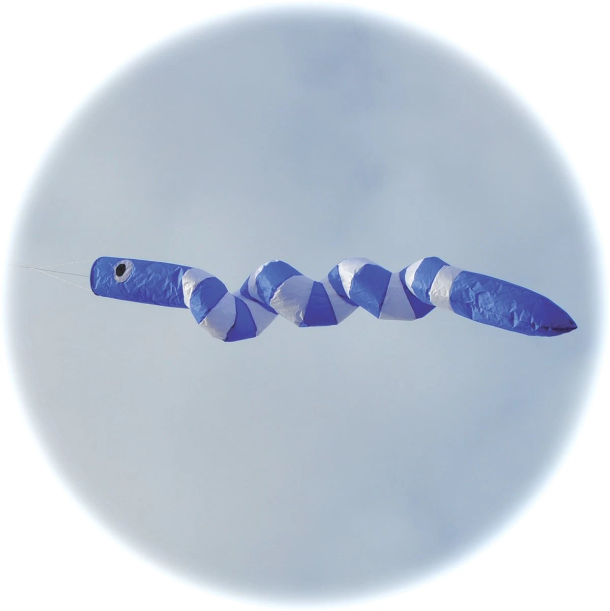 Snake Spinner Windsock Blue And White 1 Snake Spinner Windsock Blue And White