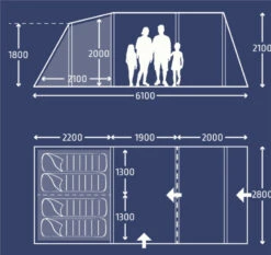 Kampa Hayling 4 Poled Tent Package -Cheap Cook N Camp Store 30345 4 9127550d eb69 4ec9 b573 9e18f4a07af2