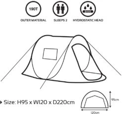 Milestone 2 Person Festival Pop Up Tent -Cheap Cook N Camp Store 61eUZw IM4L. AC SL1181