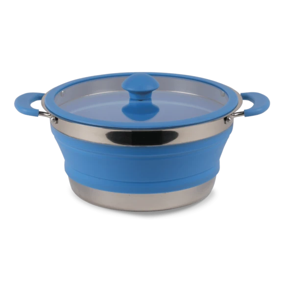 Kampa Collapsible Saucepan 3LTR (Blue) 1 Kampa Collapsible Saucepan 3LTR (Blue)