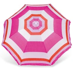 Yello Stripped Parasol 7 Yello Stripped Parasol -Cheap Cook N Camp Store BGG1305 yello pink striped parasol top