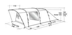 Easy Camp Palmdale 400 4-Berth Tent -Cheap Cook N Camp Store EZCP120368OD