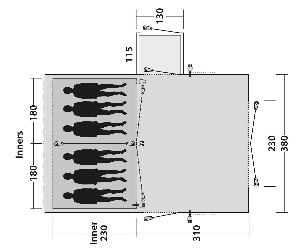 Outwell Montana 6PE Tent 2022 5 Outwell Montana 6PE Tent 2022 - Image 5