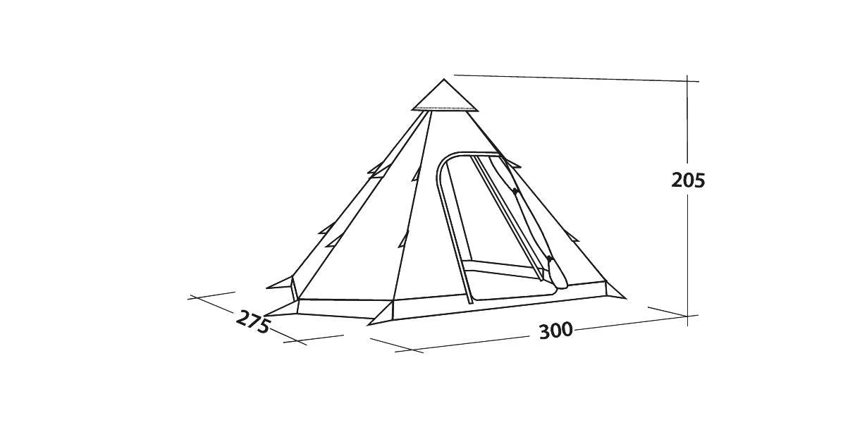 Easy Camp Bolide 400 Tipi Tent 2 Easy Camp Bolide 400 Tipi Tent - Image 2