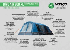 Vango Joro Air 600XL Sentinel Eco Dura Tent -Cheap Cook N Camp Store Joro Air 600XL SED small