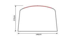 Outdoor Revolution Airedale 5.0s Sun Canopy -Cheap Cook N Camp Store airedale 5s sun canopy drawing 3