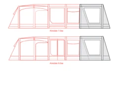 Outdoor Revolution Airedale 7SE And 9SE Front Porch Extension 17 Outdoor Revolution Airedale 7SE And 9SE Front Porch Extension -Cheap Cook N Camp Store airedale 7se 9se front porch extension floorplan 3