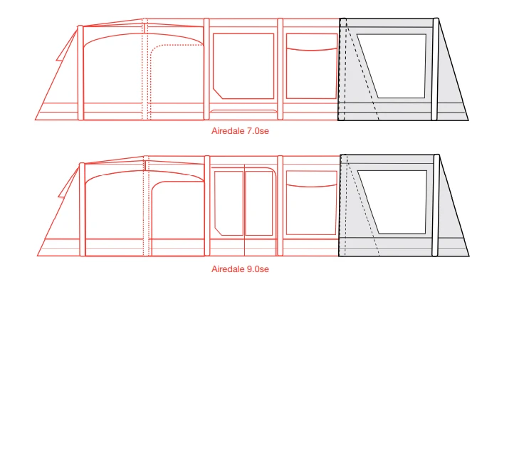 Outdoor Revolution Airedale 7SE And 9SE Front Porch Extension 9 Outdoor Revolution Airedale 7SE And 9SE Front Porch Extension - Image 9