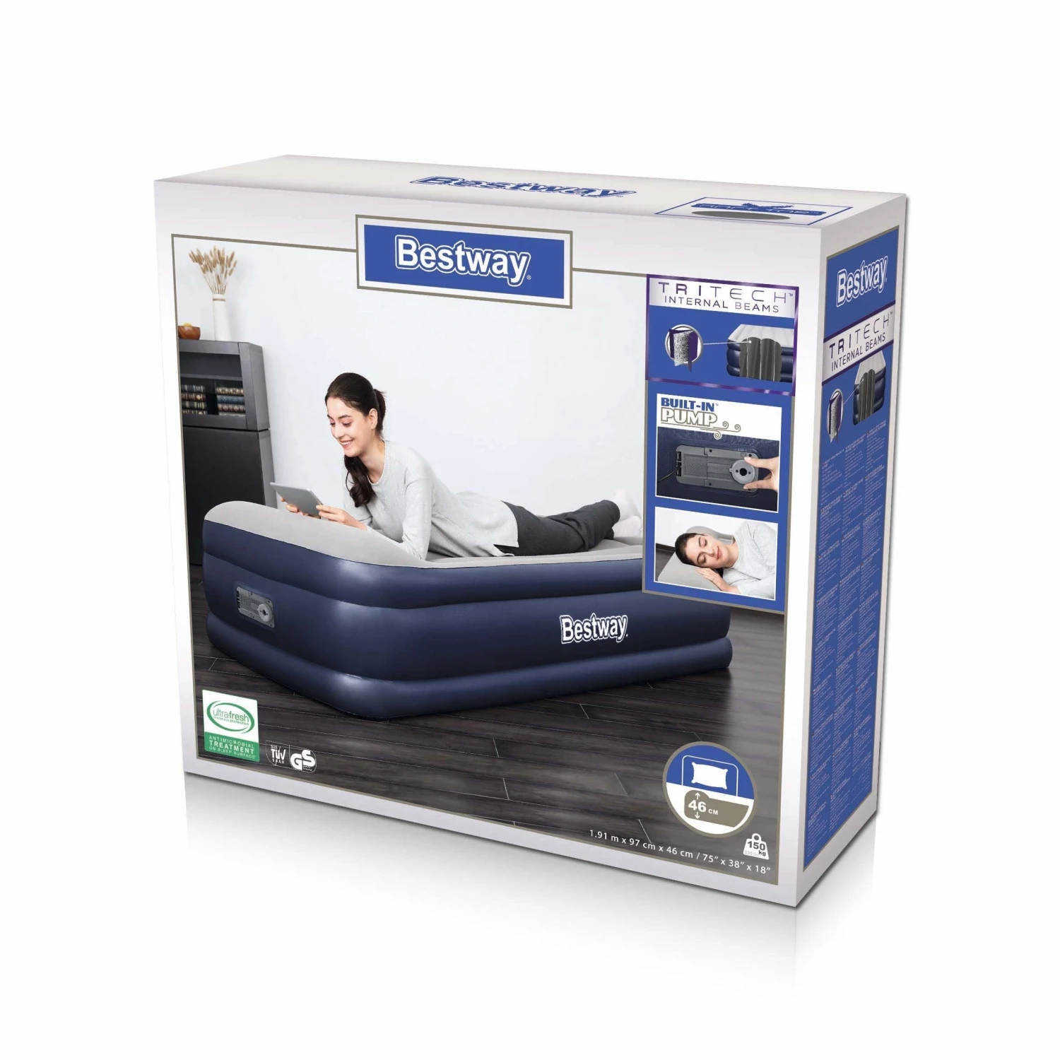 Bestway Tritech Single Airbed 6 Bestway Tritech Single Airbed - Image 6