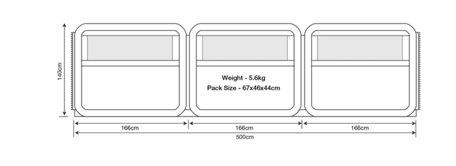 Outdoor Revolution Oxygen Windbreak - 3 Section 5 Outdoor Revolution Oxygen Windbreak - 3 Section - Image 5