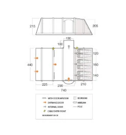 Vango Rome II 650XL Airbeam Tent - With Free Footprint -Cheap Cook N Camp Store rome ii air 650xl