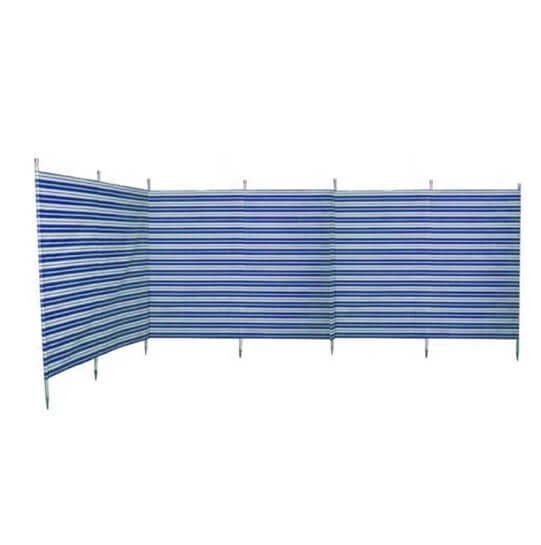 Blue Diamond Traditional 5 Pole Navy Stripe Windbreak 1 Blue Diamond Traditional 5 Pole Navy Stripe Windbreak