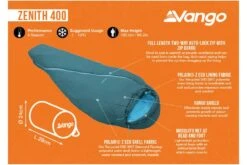 Vango Zenith 400 Sleeping Bag -Cheap Cook N Camp Store zenith 400 2